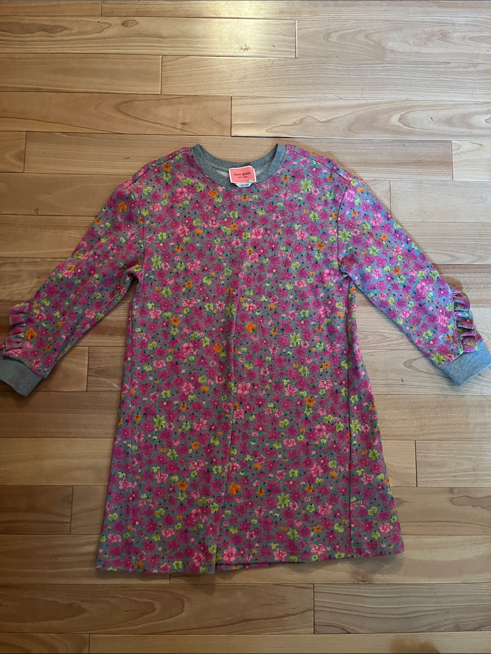 kate spade floral sweatshirt dress